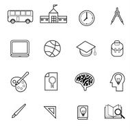 education and graduation icon set vector illustration