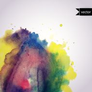Vector watercolor texture Grunge paper template Wet paper Ban
