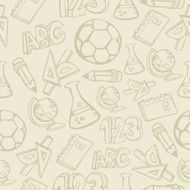 Back to School icons pattern
