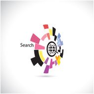 Creative circle abstract vector logo design template N2