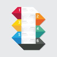 Modern infographics design options geometric banner Vector