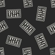 doodle abacus seamless pattern background N2