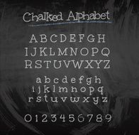 Chalkboard alphabet N3