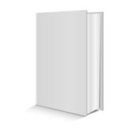 Blank book on white background Vector