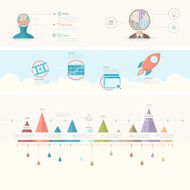 Set of infographics elements for presentation templates