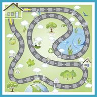 Cute Environment Road Game