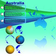 Australia map on blue background vector N2