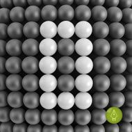 The number zero Abstract mathematics background 3d vector illustration