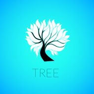 Paper tree vector illustration