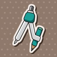 stationary compass theme elements vector eps N25