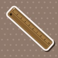 stationary ruler theme elements vector eps N18
