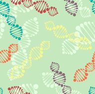 Seamless background made of DNA pattern