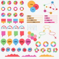 Big set of info graphics elements N2