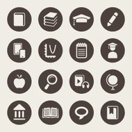 Education theme icons