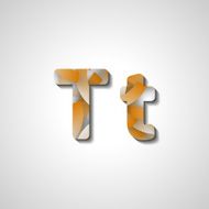 Colorful letter alphabet N117