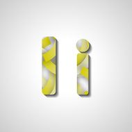 Colorful letter alphabet N118