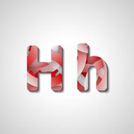 Colorful letter alphabet N119