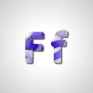 Colorful letter alphabet N120