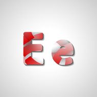 Colorful letter alphabet N121