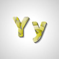 Colorful letter alphabet N125