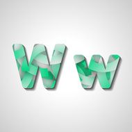 Colorful letter alphabet N127