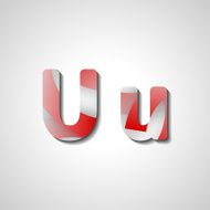 Colorful letter alphabet N129