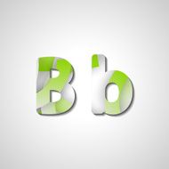 Colorful letter alphabet N130