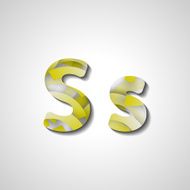 Colorful letter alphabet N131