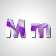 Colorful letter alphabet N137
