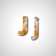 Colorful letter alphabet N140
