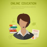 Online education concept N18