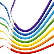 Background with colored pencils Vector conceptual illustration N2