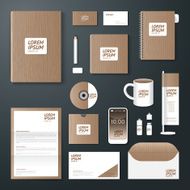 Vector brochure flyer magazine cover booklet poster design template N3