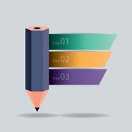 pencil Infographics step option