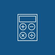 calculator line icon N30