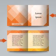 Brochure template with abstract background N9