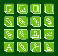 Stationery and office icons N5