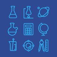 Science icons set N2