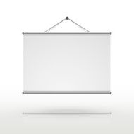 blank projector screen N2