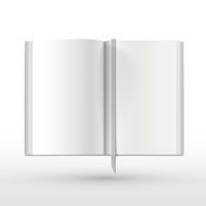 Open Book With Blank Pages N3