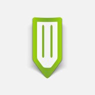 realistic design element pencil N7