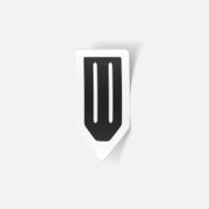 realistic design element pencil N8