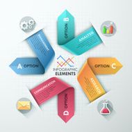 Modern infographics options banner N139