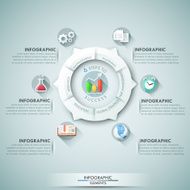 Modern infographics options banner N142