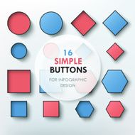 Vector buttons set