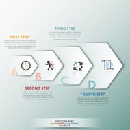 Modern infographics options banner N145