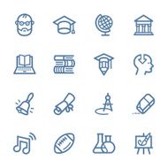 Education line icons N2