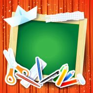 Back to school background with board N2