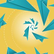 Paper Plane Seamless Tile Pattern