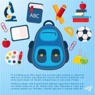 Flat education infographic background N13